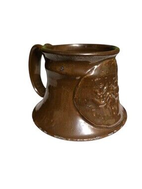 vintage collectible  studio art pottery fat bottom mug signed Eric Darrow